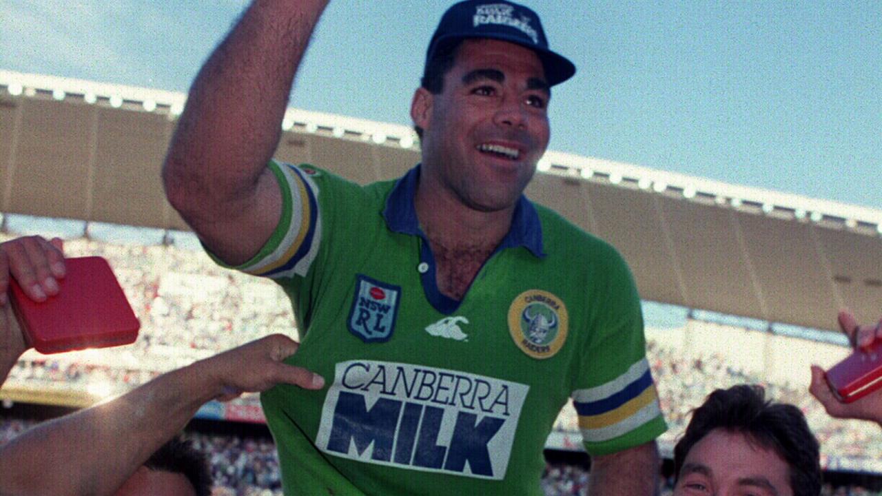 Canberra Milk and the Raiders have long enjoyed a successful partnership, especially when Mal Meninga led the Raiders to the 1994 premiership. Picture:News Corp