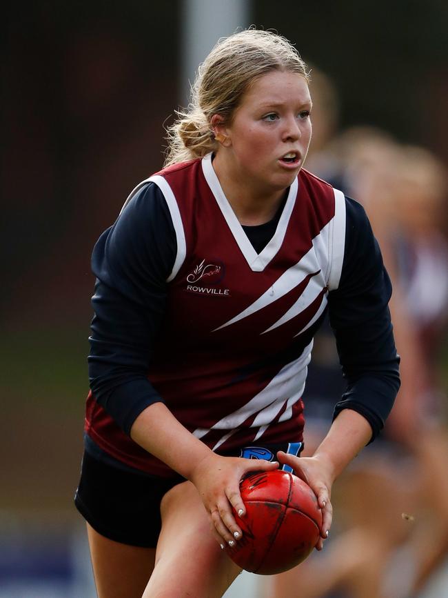 Georgia Knight of Rowville Secondary. Picture: Photo by Dylan Burns/AFL Photos via Getty Images