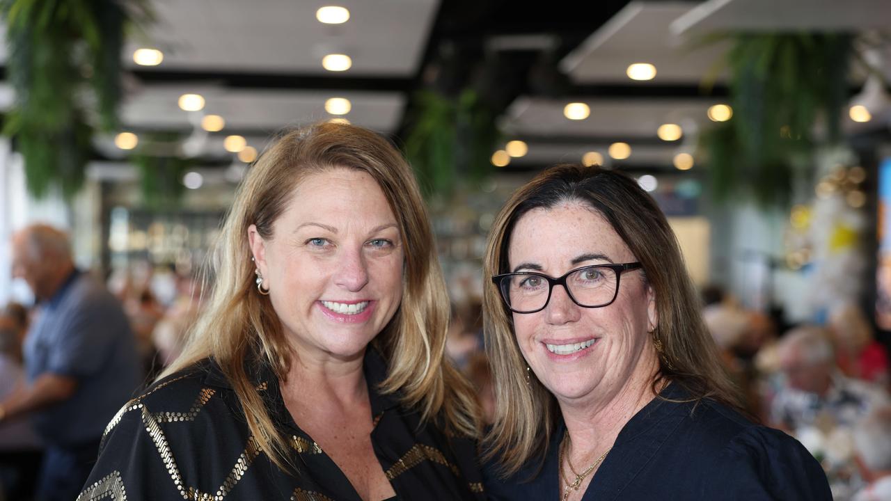 Selina Macdonald and Tracey Woolaston at the Surfers Paradise Surf Life Saving Club Centenary Season Launch for Gold Coast at Large. Picture, Portia Large.