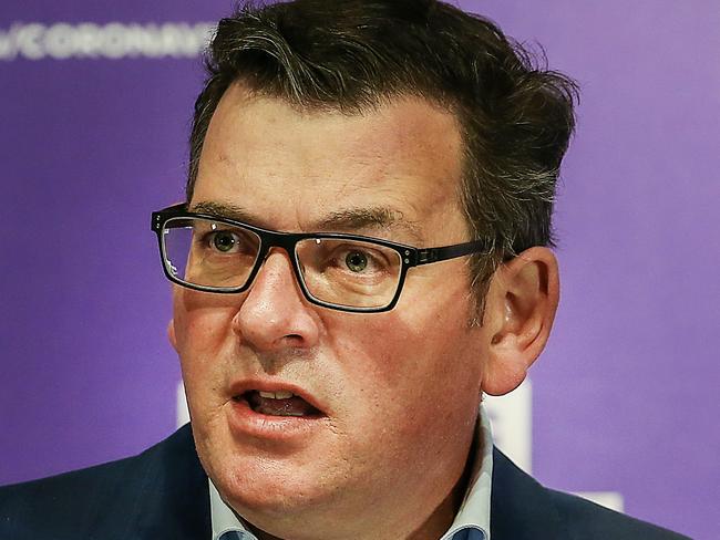 MELBOURNE, AUSTRALIA - NewsWire Photos AUGUST 11, 2020 : Victorian Premier Daniel Andrews announcing latest COVID-19 infection numbers as the state battles a second wave of the virus. Picture : NCA NewsWire / Ian Currie