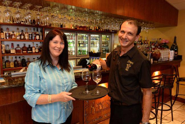 Robyn and Con Sorbello of Sorbellos Italian Restaurant are thrilled their business was voted one of the best in Mackay. Picture: Lee Constable