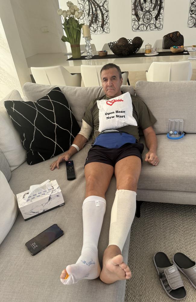 Jeff Fenech on the mend.