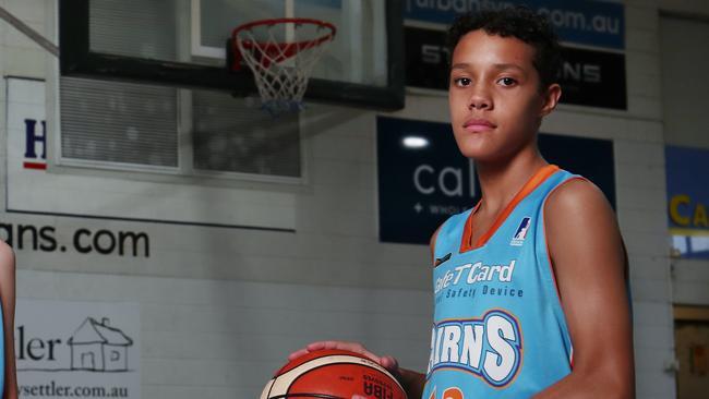 Cairns Stingers Under 14s player Orlando Geary. PICTURE: BRENDAN RADKE