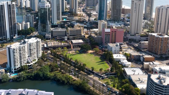 Gold Coast City Council will on Monday consider whether to sell Bruce Bishop carpark again. Photo: Supplied