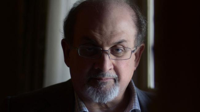 British author Salman Rushdie’s ‘usual feisty and defiant sense of humour remains intact’. Picture: AFP