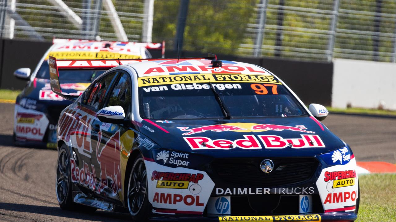 Shane van Gisbergen drives the #97 Red Bull Ampol Holden Commodore ZB during race two of the Townsville SuperSprint on Saturday.