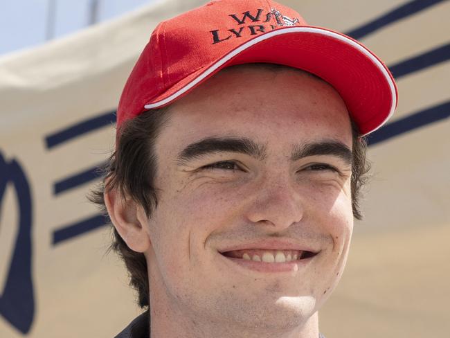 WENTWORTH COURIER. James Watson young sailor taking on the Sydney to Hobart for the first time. James photographed today 16th November 2019 with the boat he will be on Wax Lyrical.  (AAP/Image Matthew Vasilescu)