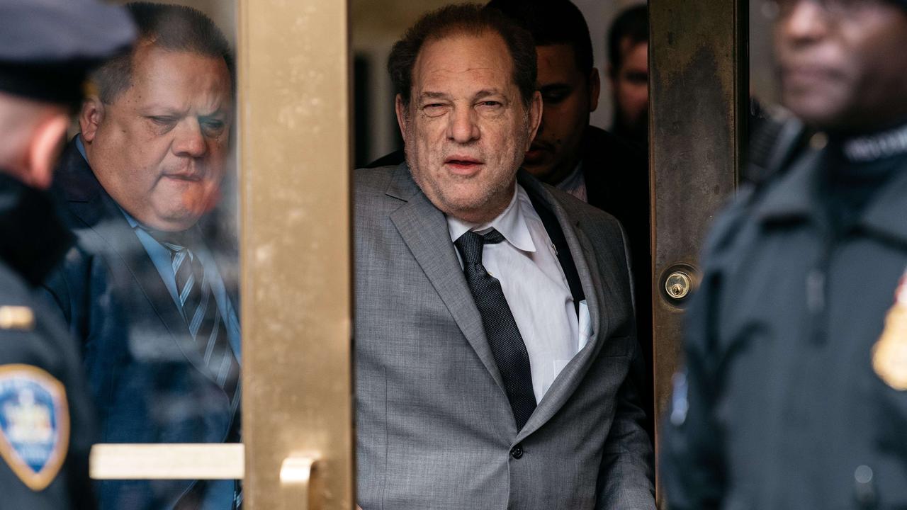 Harvey Weinstein looked dishevelled as he left court in New York yesterday. Scott Heins/Getty Images/AFP