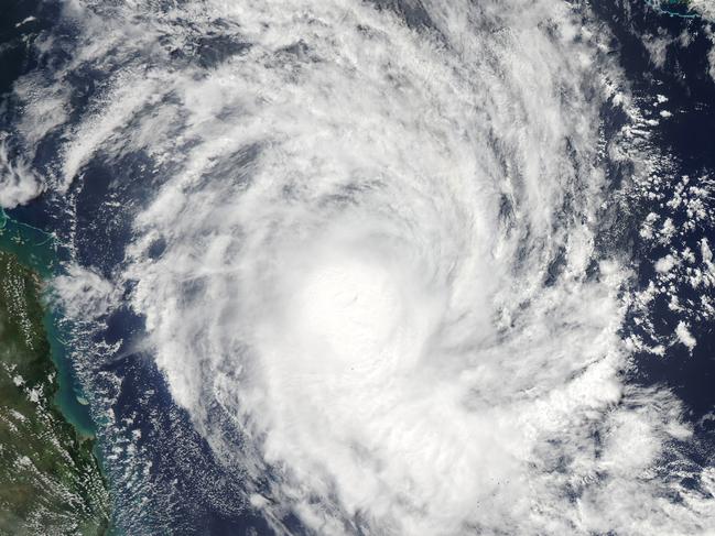 NASA’s Aqua satellite captured this image of tropical cyclone Nathan as it bore down on northeastern Queensland