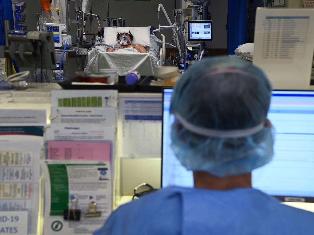 Covid patients at St Vincent’s Hospital. Picture: Kate Geraghty