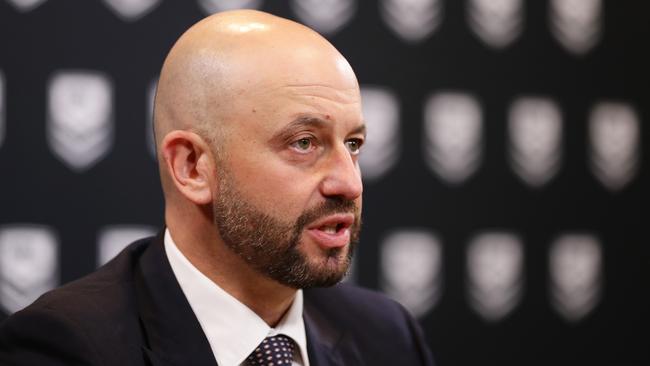 NRL CEO Todd Greenberg has warned of upcoming job cuts. Picture: Matt King/Getty Images