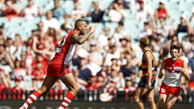 The monster Lance Franklin has put strain on Sydney’s salary cap. Picture: Getty Images