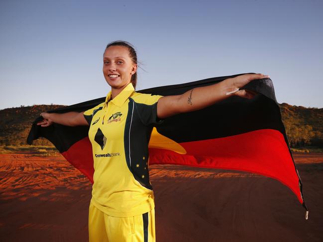 Ashleigh Gardner has been a vocal critic of playing cricket on January 26. Picture: Getty