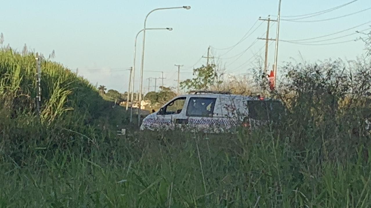 Police have swarmed Horse and Jockey Road after two suspected stolen cars were found bogged in mud. Picture: Melanie Whiting