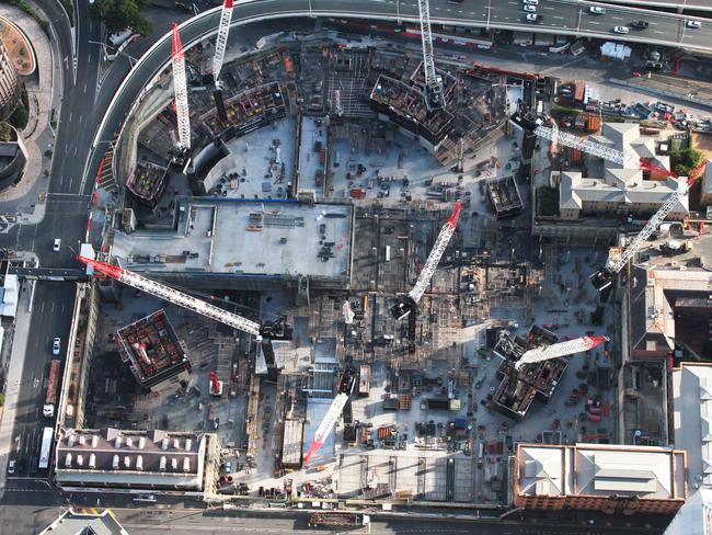 Aerial of the Queen’s Wharf project.