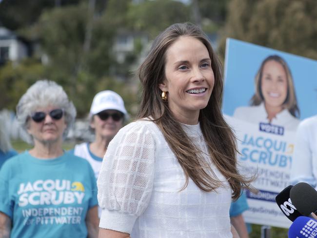 Independent candidate for the state seat of Pittwater at the October 19 by-election at the launch of her campaign on September 5. Picture: Supplied