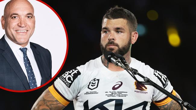 The Broncos should not rush a contract exyension for Adam Reynolds (main) warns Gorden Tallis (inset).