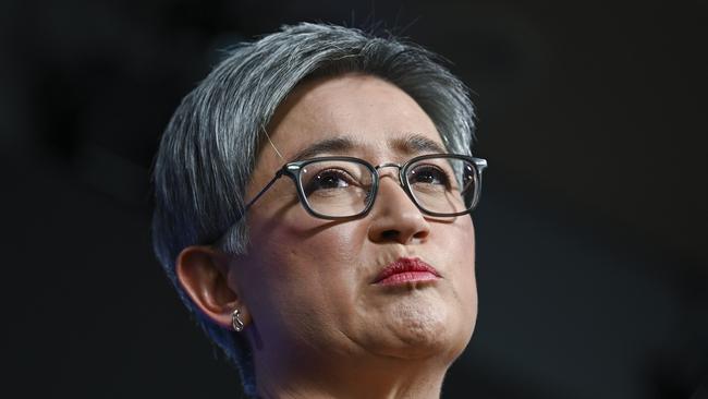 Foreign Affairs Minister Penny Wong said she was among a group of senators who had first become aware of elements of the story three years ago. Picture: NCA NewsWire / Martin Ollman