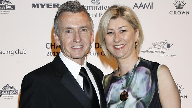 Bruce and Annie McAvaney at the VRC Chairman's Dinner.