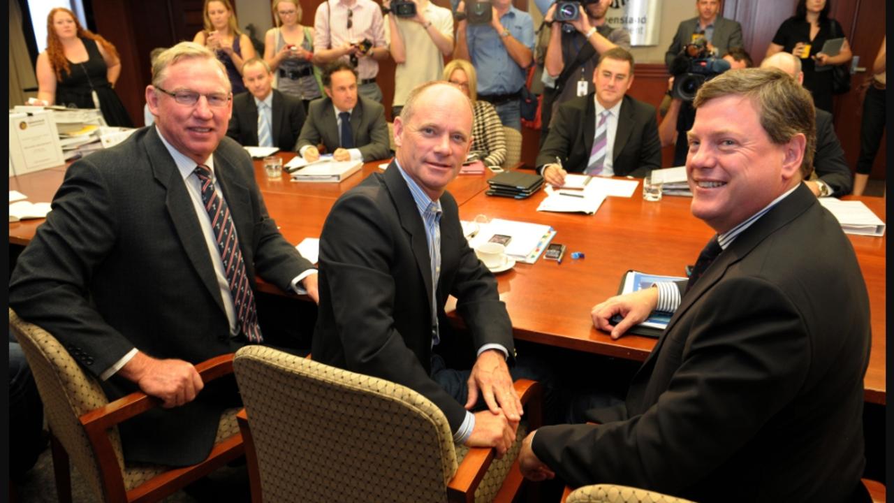 Jeff Seeney, Campbell Newman and Tim Nicholls. Picture: Supplied