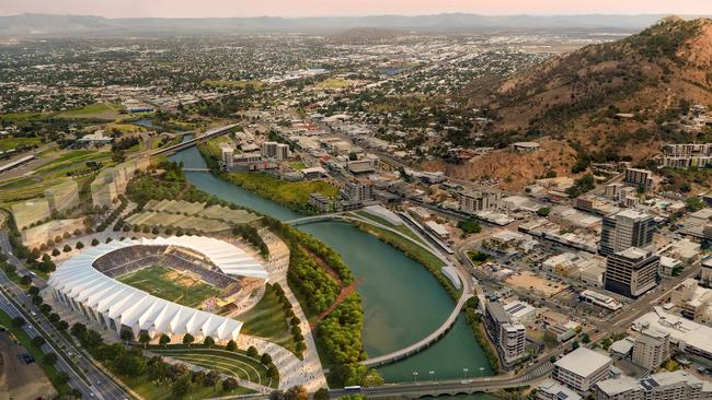 A new Tasmanian stadium could be based on Townsville’s CBD stadium.