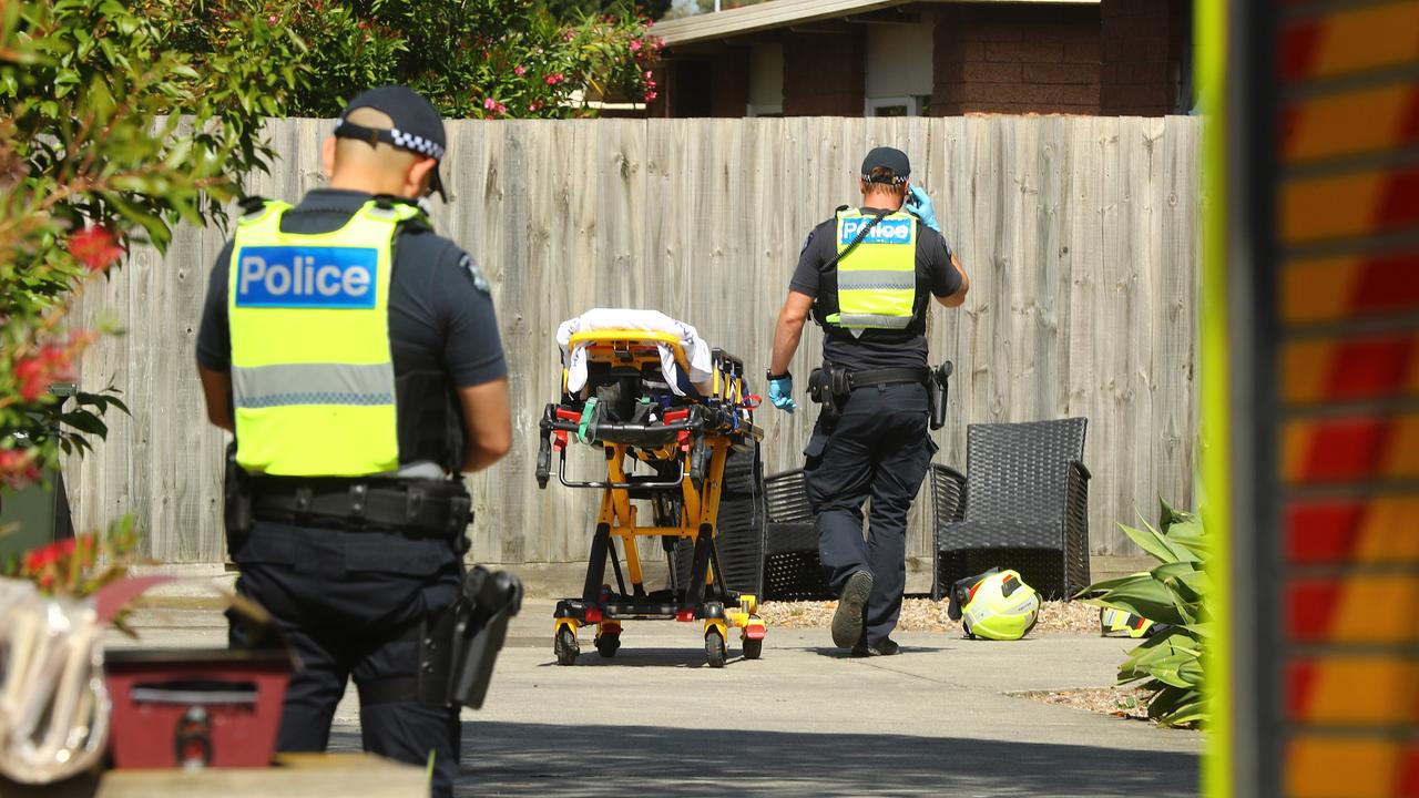 A man has been treated for smoke inhalation following a fire in a unit in Lincoln St Corio. Picture: Alison Wynd