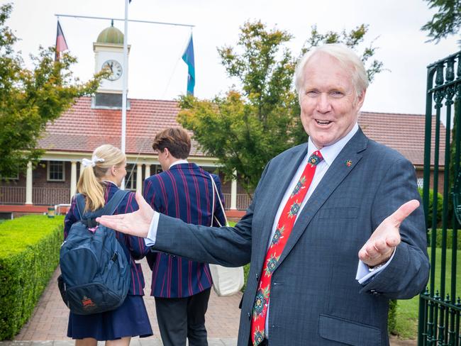 Phillip Heath AM is the head of Barker College in Hornsby and has led the school through the transition to coeducation. Picture: Renee Nowytarger