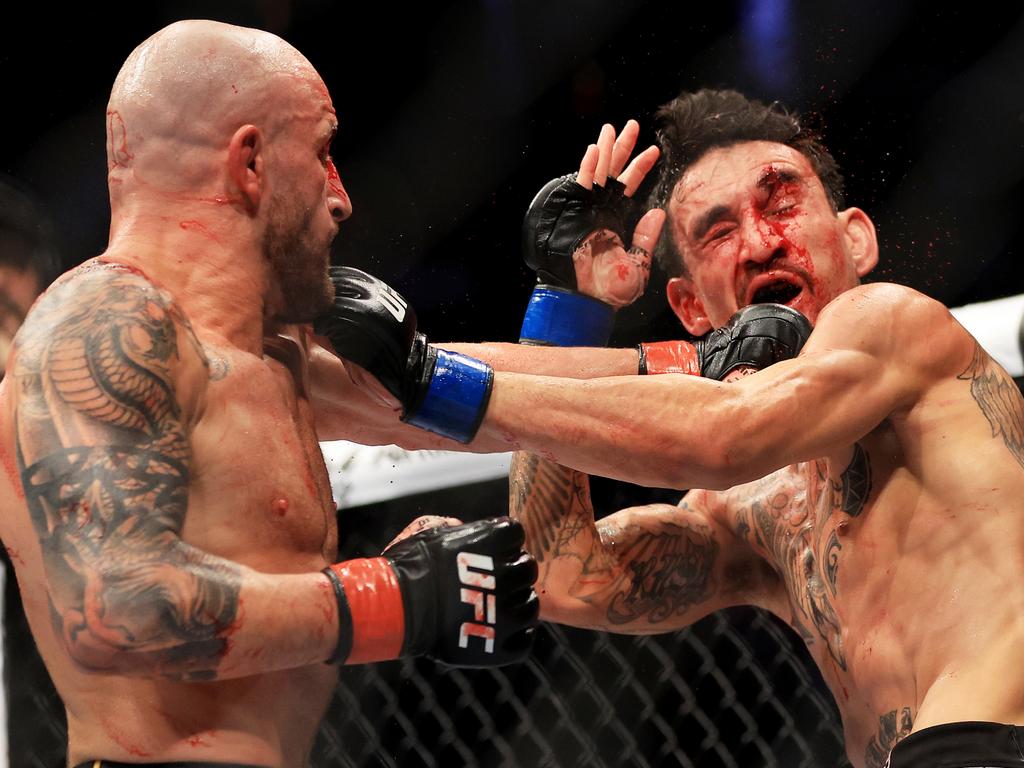 Alex Volkanovski has defeated Max Holloway in three championship bouts. Picture: Getty Images