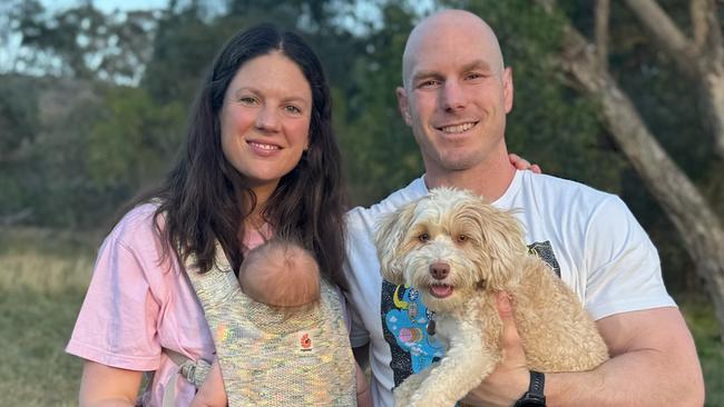 ACT Senator and former Wallabies player David Pocock and his wife Emma Palandri have announced the birth of their baby.  The pair have not yet revealed the child's name or gender. Picture: Instagram