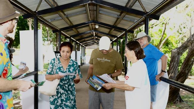 Territorians cast their vote at the Nightcliff polling booth on May 3, 2025. Picture: Pema Tamang Pakhrin