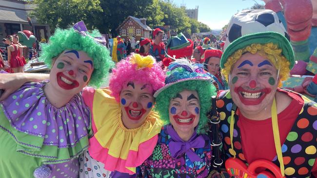 A burst of colour and clowns at the 2023 National Pharmacies Christmas Pageant. Picture: Brett Hartwig