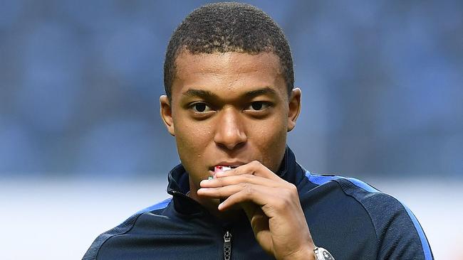 France's forward Kylian Mbappe.