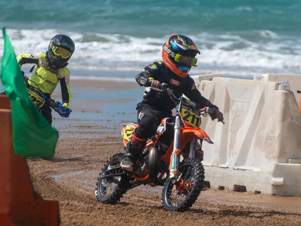 Luke Kenworthy at Motorcycle Beach Races at Grasstree Beach Sunday 27 August 2023 Picture: Michaela Harlow