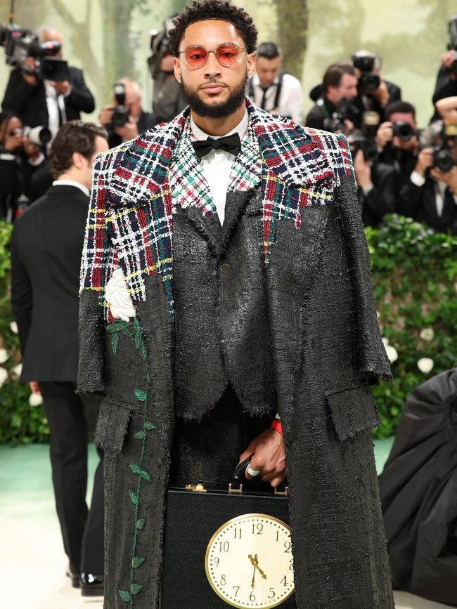 Ben Simmons came to serve looks. (Photo by Aliah Anderson/Getty Images)