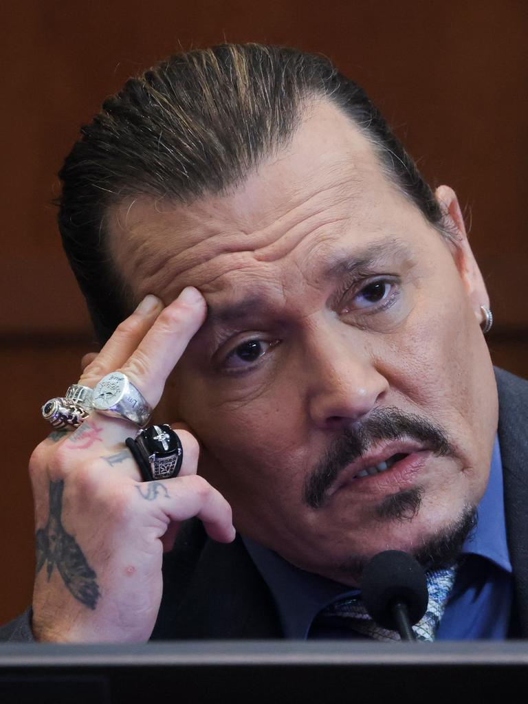 The jury ultimately ruled in Depp’s favour. Picture: Evelyn Hockstein/Pool/AFP