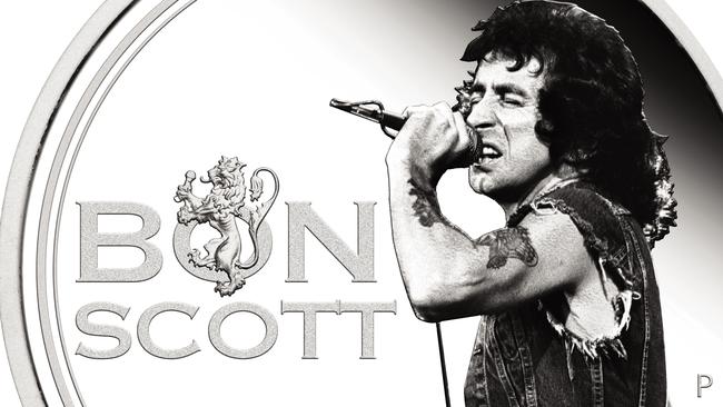 Bon Scott immortalised on coin