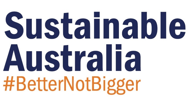 With a name like Sustainable Australia, you’d think the environment was the party’s focus. But immigration is firmly on its agenda. Picture: Supplied