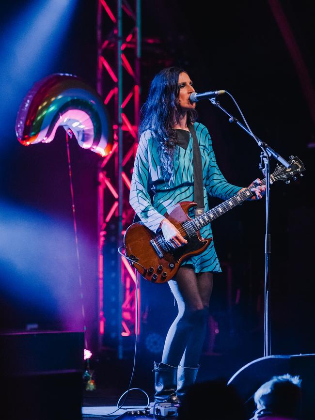 Adalita performing at Small Fry Rock. Picture: Ben Gibson