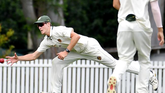 Cricket action between UQ v Redlands Saturday December 17, 2022. Picture: John Gass