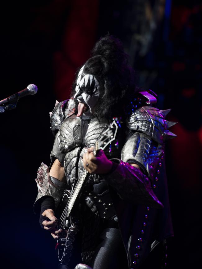 KISS play the first of two nights at Sydney’s Qudos Bank Arena. Picture: Monique Harmer