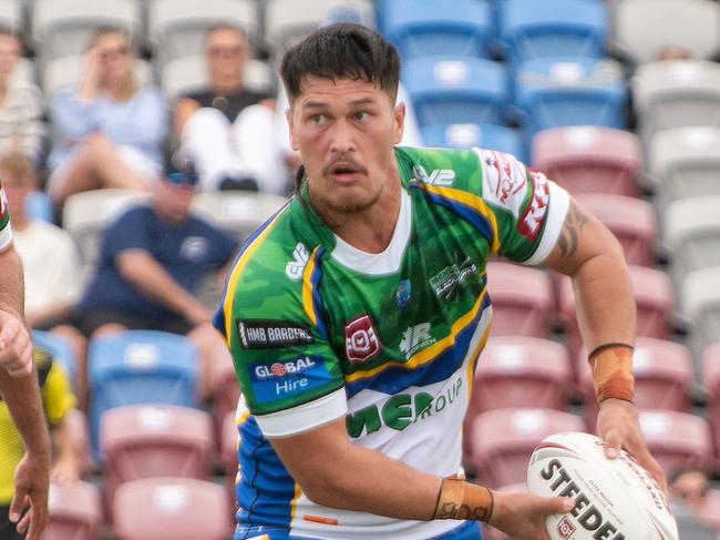 Jaman Rio in action for Townsville at the Foley Shield Monday 6 May 2024 Picture:Michaela Harlow