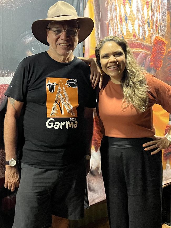 Senator Jacinta Nampijinpa Price and Nyunggai Warren Mundine in 2022. Picture: Twitter