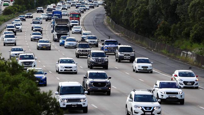 Traffic on the M1 at Helensvale.