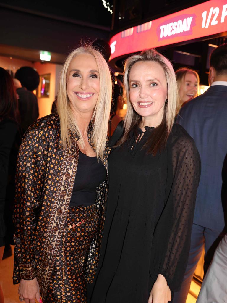 Peta Cotterill and Emma Carter at The Sporting Globe Bar and Grill launch at Surfers Paradise for Gold Coast at Large. Picture, Portia Large.