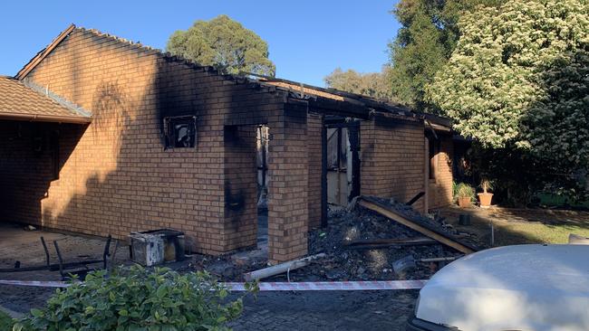 The fire completely destroyed Henry Fielke’s home. Picture: Tara Miko