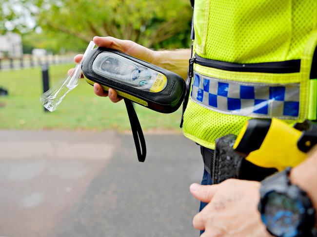 A man has blown almost five times the legal limit over ight after NT police responded to reports of a motorist driving erratically