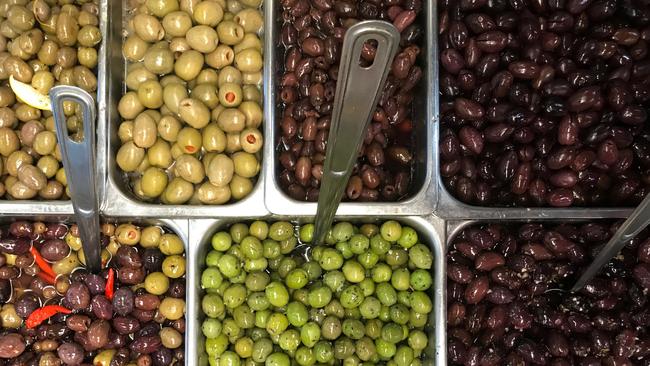 Marinated olives galore. Picture: Jenifer Jagielski