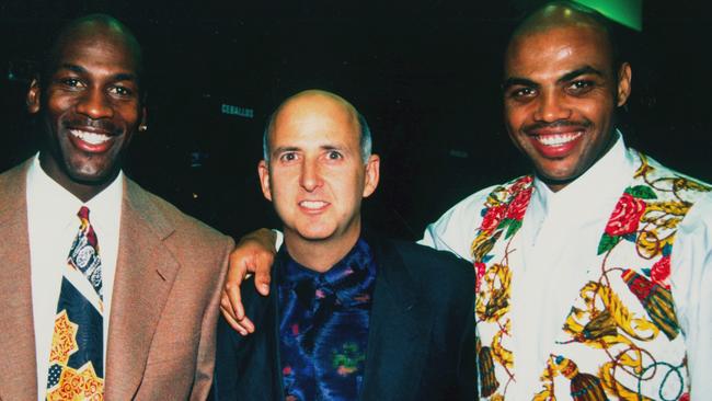 Barkley, posing here with Michael Jordan, was celebrating the news that the Sixers had agreed to the deal. (Photo by Andrew D. Bernstein/NBAE via Getty Images)