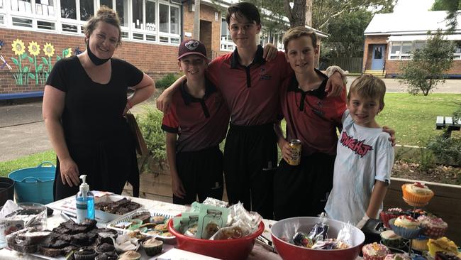 The Wakehurst Public School P &amp; C took the opportunity to raise some money with a snacks' table during council voting on Saturday. Helpers were (left to right) Tamara Jarvis Head, Mason Siladi, 11, Jared Burlet, 12, Will McCartney 12 and Alex McCartney, 7. Picture; Jim O'Rourke