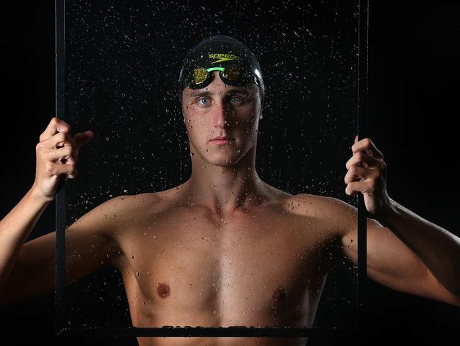 ATTN NOT FOR ONLINE UNTIL MIDNIGHT CONTACT COURIER MAIL SPORTS DESK FOR USE... Australian swimming superstar Cameron McEvoy prepares for the Rio Olympics at his training base at Bond University on the Gold Coast. Pics Adam Head